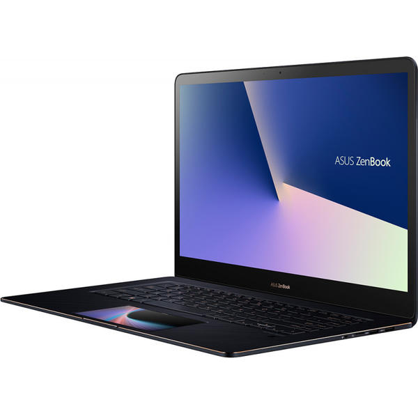 Laptop Asus ZenBook Pro 15 UX580GE, FHD, Intel Core i7-8750H, 16 GB, 512 GB SSD, Microsoft Windows 10 Pro, Negru / Albastru
