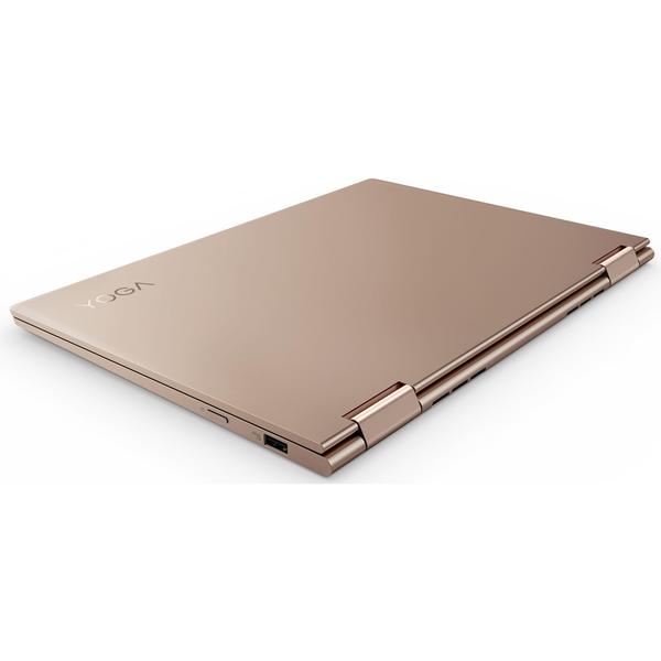 Laptop Lenovo Yoga 730, FHD, Intel Core i7-8550U, 8 GB, 256 GB SSD, Microsoft Windows 10 Home, Auriu