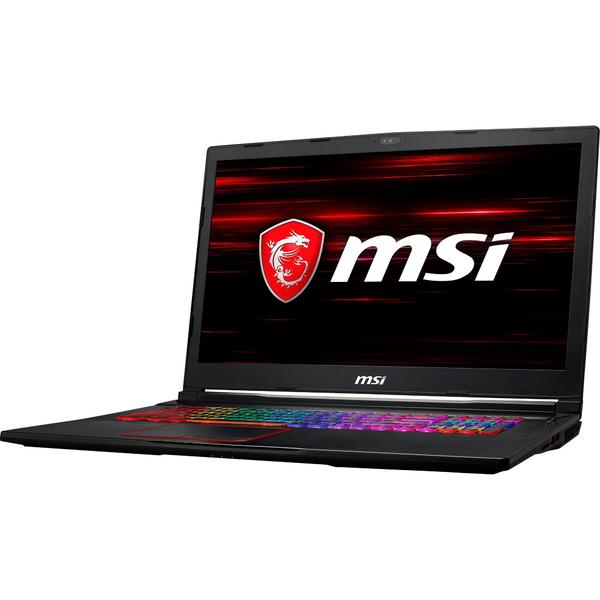 Laptop MSI GE73 Raider RGB 8RE, FHD, Intel Core i7-8750H, 16 GB, 1 TB + 256 GB SSD, Free DOS, Negru
