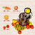 Storcator Oursson de legume si fructe cu melc JM6001/DC, 240W, 60rpm, Autocuratare, Reverse, Rosu