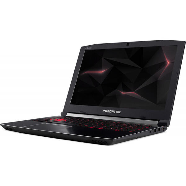 Laptop Acer Predator Helios 300 PH315-51, Intel Core i7-8750H, 8 GB, 256 GB SSD, Linux, Negru