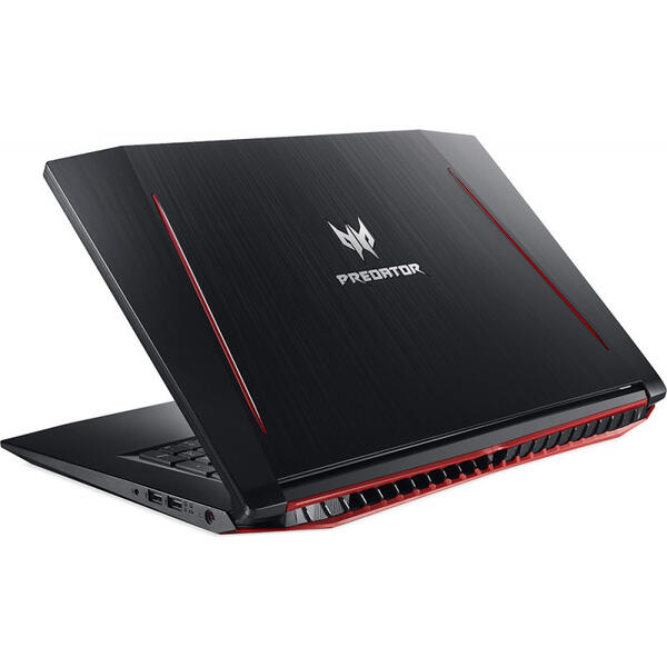 Laptop Acer Predator Helios 300 PH317-52, Intel Core i7-8750H, 8 GB, 512 GB SSD, Linux, Negru