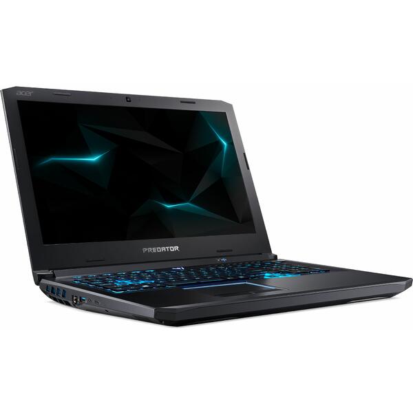 Laptop Acer Predator Helios 500 PH517-61, AMD Ryzen 7 2700, 16 GB, 512 GB SSD, Linux, Negru