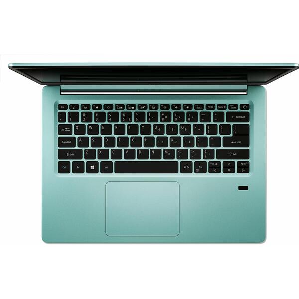 Laptop Acer Swift 1 SF114-32, Intel Pentium N5000, 4 GB, 128 GB SSD, Linux, Verde / Albastru
