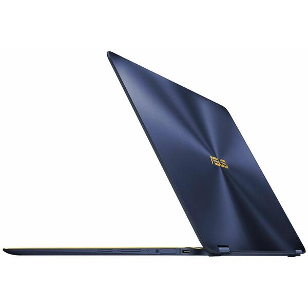 Laptop Asus ZenBook Flip S UX370UA, Intel Core i7-8550U, 16 GB, 512 GB SSD, Microsoft Windows 10 Pro, Albastru