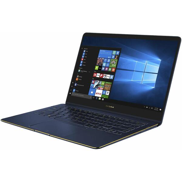 Laptop Asus ZenBook Flip S UX370UA, Intel Core i7-8550U, 16 GB, 512 GB SSD, Microsoft Windows 10 Pro, Albastru
