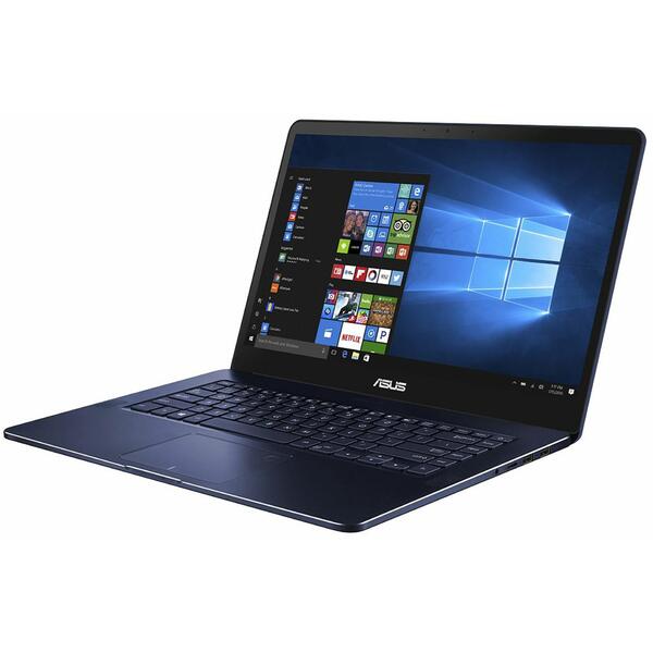 Laptop Asus ZenBook Pro UX550GD, Intel Core i7-8750H, 16 GB, 512 GB SSD, Microsoft Windows 10 Pro, Albastru
