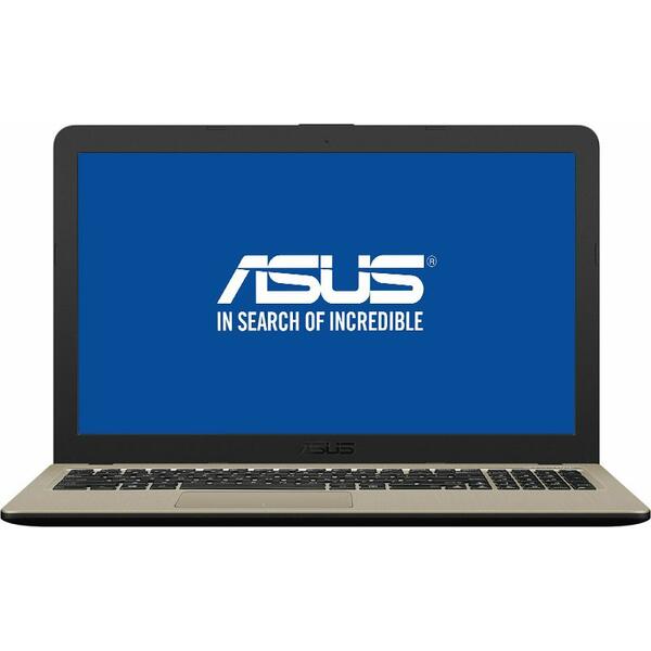 Laptop Asus VivoBook 15 X540MA, Intel Celeron N4000, 4 GB, 500 GB, Free DOS, Negru / Maro