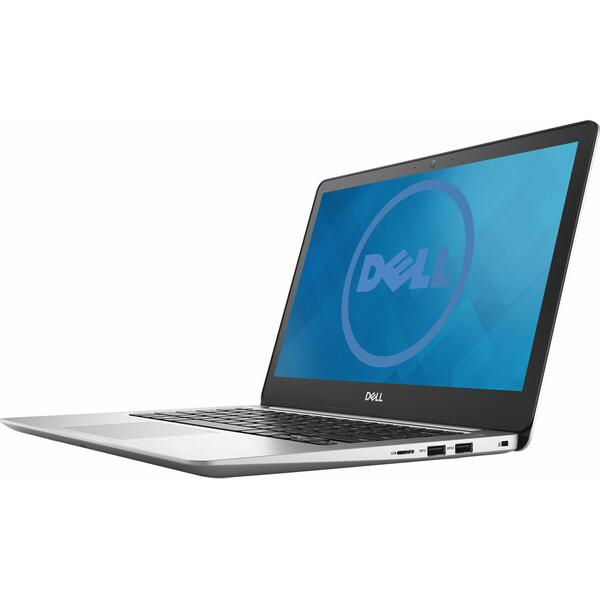 Laptop Dell Inspiron 5370, Intel Core i7-8550U, 8 GB, 256 GB SSD, Linux, Argintiu
