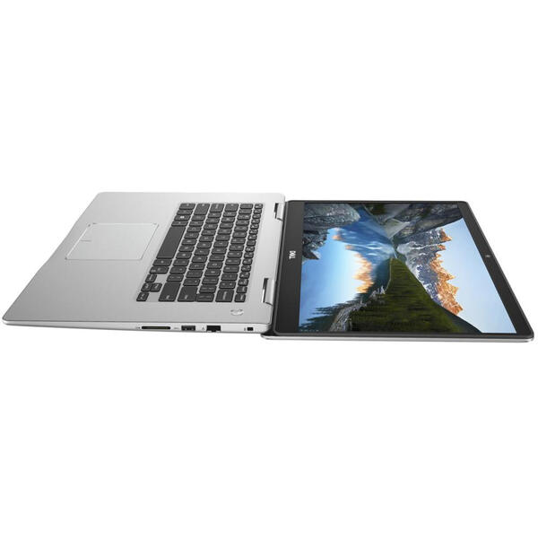 Laptop Dell Inspiron 7580, Intel Core i5-8265U, 8 GB, 1 TB + 128 GB SSD, Microsoft Windows 10 Home, Argintiu
