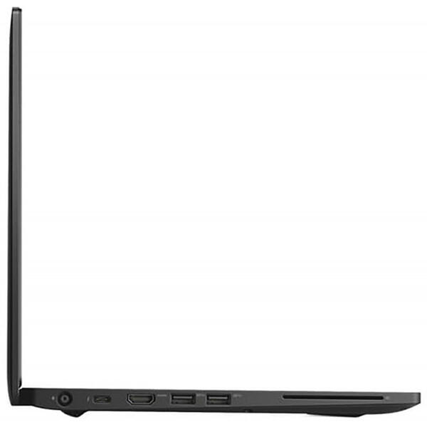 Laptop Dell Latitude 7490 (seria 7000), Intel Core i5-8250U, 16 GB, 256 GB SSD, Microsoft Windows 10 Pro, Negru