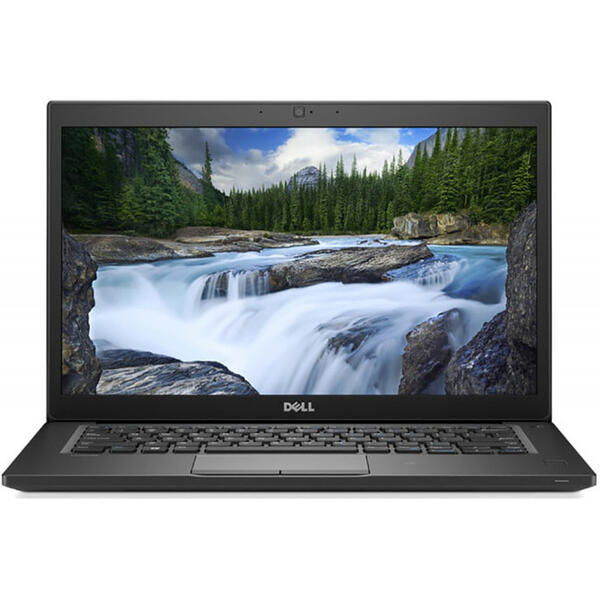 Laptop Dell Latitude 7490 (seria 7000), Intel Core i5-8250U, 16 GB, 256 GB SSD, Microsoft Windows 10 Pro, Negru