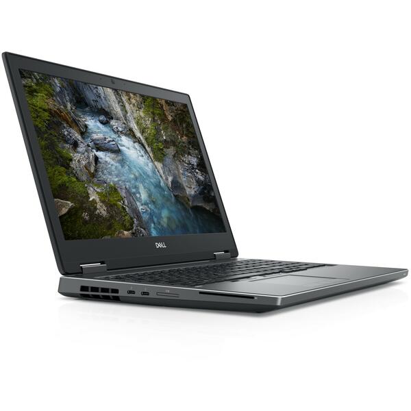 Laptop Dell Precision 7530 (seria 7000), Intel Xeon E-2186M, 32 GB, 512 GB SSD, Microsoft Windows 10 Pro, Negru