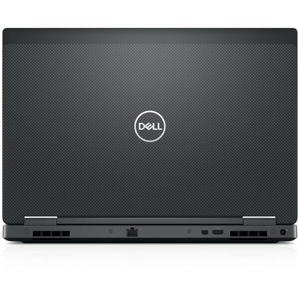 Laptop Dell Precision 7530 (seria 7000), Intel Core i7-8850H, 64 GB, 256 GB SSD, Microsoft Windows 10 Pro, Negru