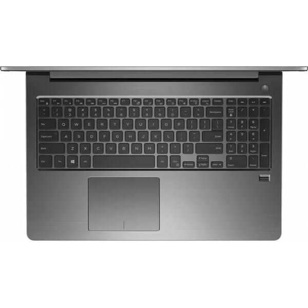 Laptop Dell Vostro 5568 (seria 5000), Intel Core i7-7500U, 8 GB, 256 GB SSD, Linux, Gri
