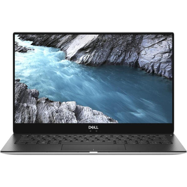 Laptop Dell XPS 13 (9370), Intel Core i7-8550U, 16 GB, 512 GB SSD, Microsoft Windows 10 Pro, Argintiu