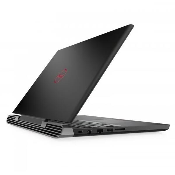 Laptop Dell Inspiron 5587 G5, Intel Core i5-8300H, 8 GB, 1 TB + 128 GB SSD, Linux, Negru