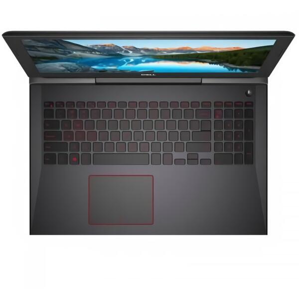 Laptop Dell Inspiron 5587 G5, Intel Core i5-8300H, 8 GB, 1 TB + 128 GB SSD, Linux, Negru