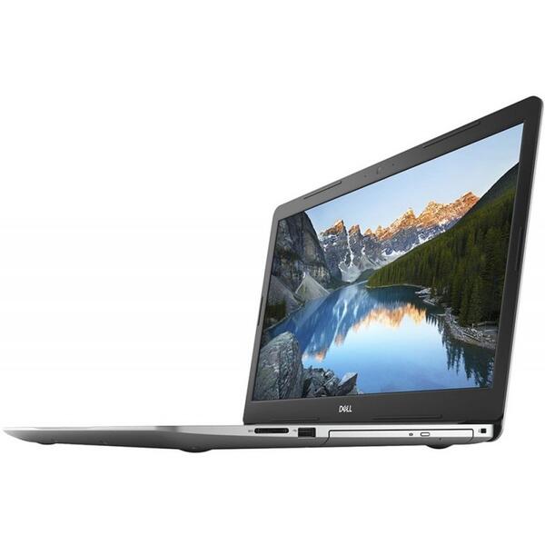 Laptop Dell Inspiron 5770 (seria 5000), FHD, Intel Core i5-8250U, 8 GB, 1 TB + 128 GB SSD, Microsoft Windows 10 Home, Argintiu