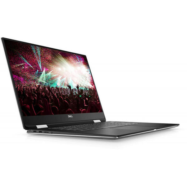 Laptop Dell XPS 15 (9575), FHD, Intel Core i7-8705G, 16 GB, 512 GB SSD, Microsoft Windows 10 Pro, Argintiu