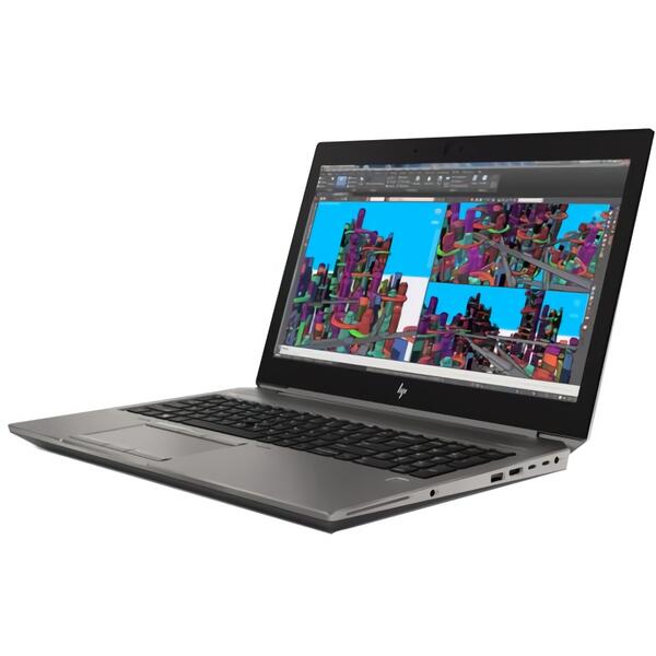 Laptop HP ZBook 15 G5, Intel Core I7-8750H, 16 GB, 1 TB + 256 GB SSD, Microsoft Windows 10 Pro, Gri