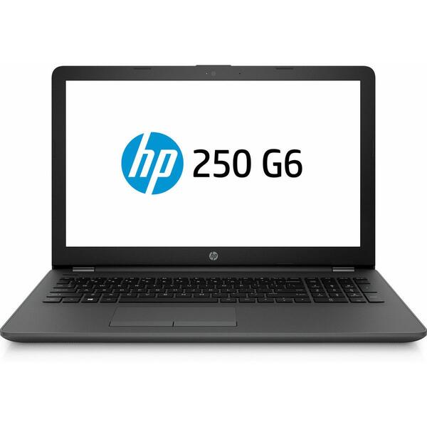 Laptop HP 250 G6, Intel Core i5-7200U, 4 GB, 1 TB, Microsoft Windows 10 Pro, Negru / Gri