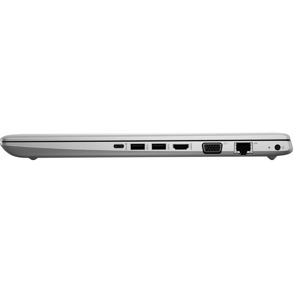 Laptop HP ProBook 450 G5, FHD, Intel Core i5-8250U, 8 GB, 256 GB SSD, Microsoft Windows 10 Pro, Argintiu