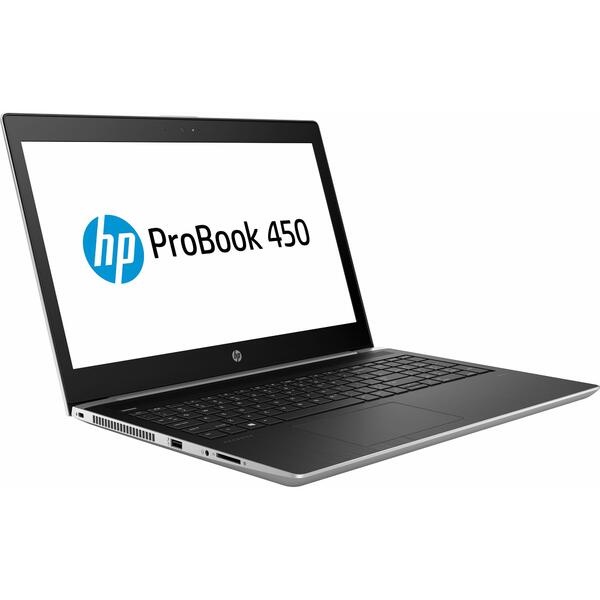 Laptop HP ProBook 450 G5, 15.6 inch, FHD, Intel Core i5-8250U, 8 GB, 256 GB SSD, Microsoft Windows 10 Pro, Argintiu