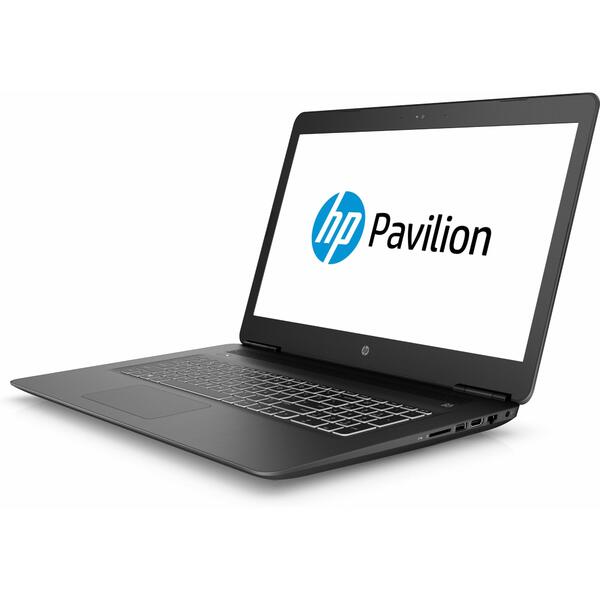 Laptop HP Pavilion 17-ab406nq, Intel Core i7-8750H, 12 GB, 1 TB + 128 GB SSD, Free DOS, Negru