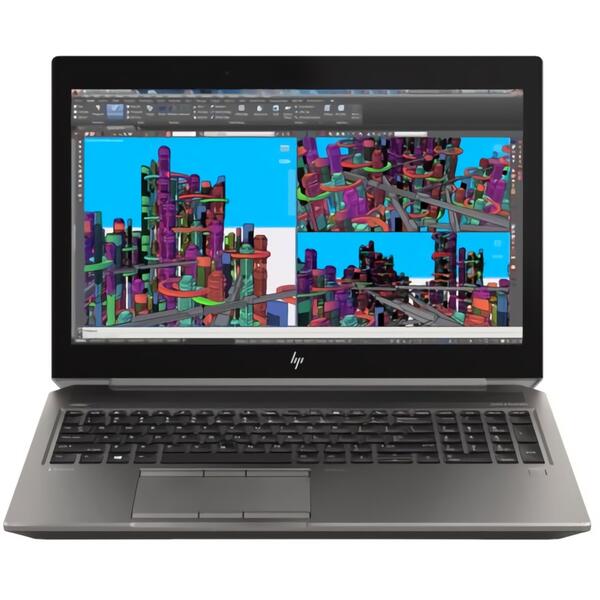 Laptop HP ZBook 15 G5, Intel Core I7-8750H, 8 GB, 256 GB SSD, Microsoft Windows 10 Pro, Gri