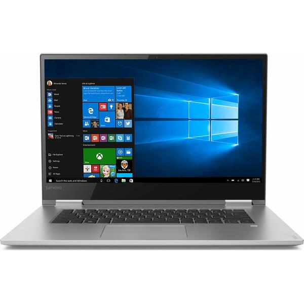 Laptop Lenovo Yoga 730, Intel Core i7-8550U, 16 GB, 1 TB SSD, Microsoft Windows 10 Home, Argintiu