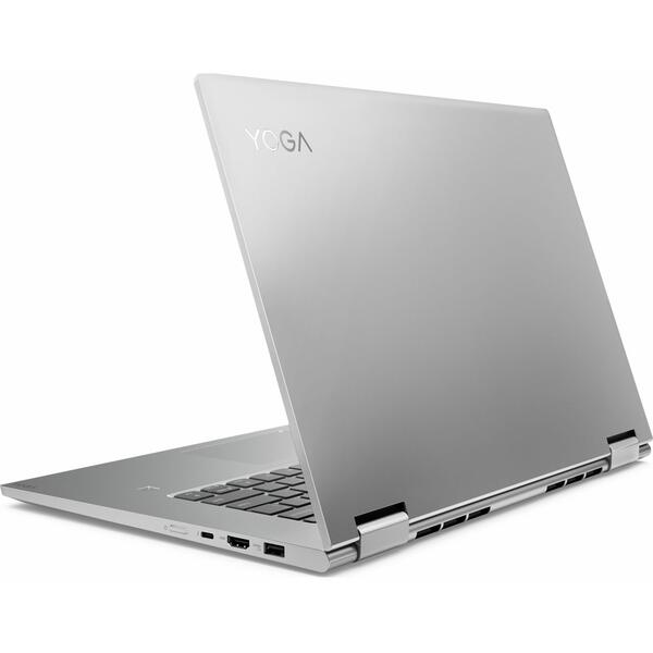 Laptop Lenovo Yoga 730, Intel Core i7-8550U, 8 GB, 512 GB SSD, Microsoft Windows 10 Home, Argintiu
