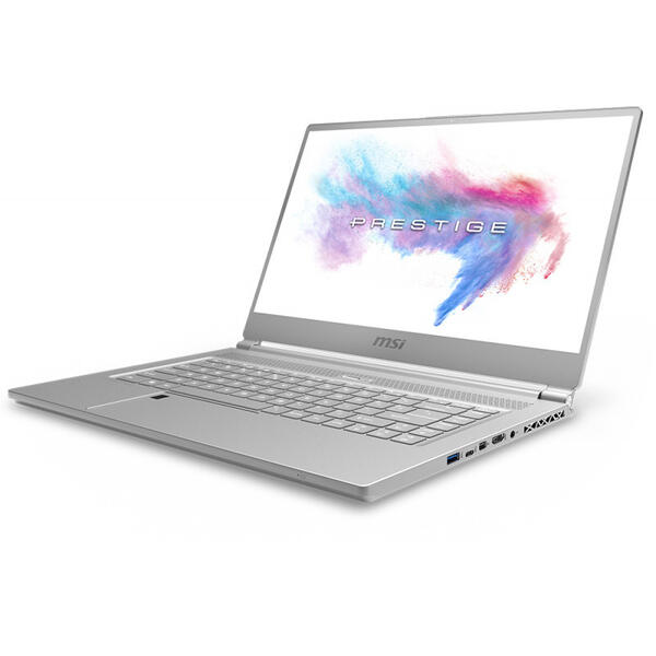 Laptop MSI P65 Creator 8RE, Intel Core i7-8750H, 8 GB, 256 GB SSD, Free DOS, Argintiu