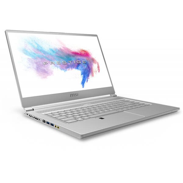 Laptop MSI P65 Creator 8RE, Intel Core i7-8750H, 8 GB, 256 GB SSD, Free DOS, Argintiu