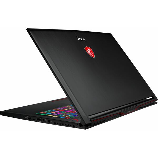 Laptop MSI GS73 Stealth 8RE, Intel Core i7-8750H, 16 GB, 1 TB + 128 GB SSD, Free DOS, Negru