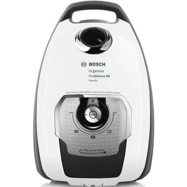 Aspirator Bosch BGB8A32W, 650 W, 5 l, Alb