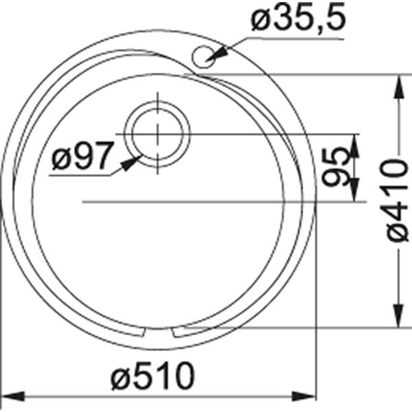 Chiuveta Franke ROX 610-41, Adancime cuva 160 mm, Inox