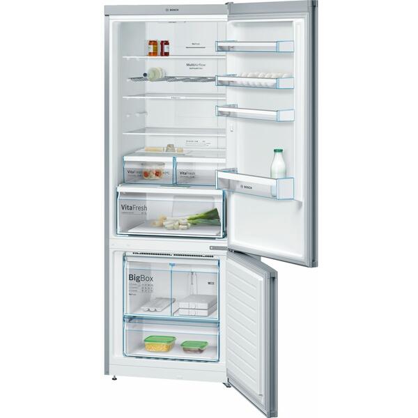 Combina frigorifica Bosch KGN56XL30, 505 l, Clasa A++, Inox