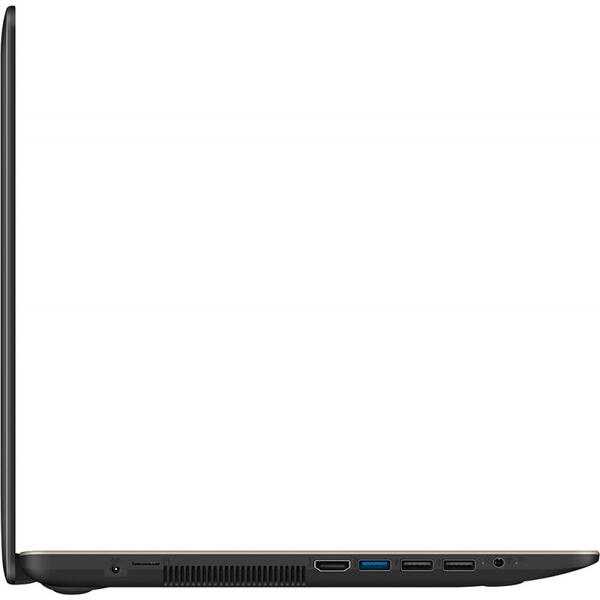 Laptop Asus VivoBook 15 X540UB, FHD, Intel Core i5-8250U, 8 GB, 1 TB, Endless OS, Negru / Maro