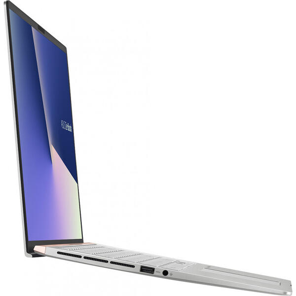 Laptop Asus ZenBook 15 UX533FD, FHD, Intel Core i7-8565U, 16 GB, 512 GB SSD, Microsoft Windows 10 Pro, Argintiu