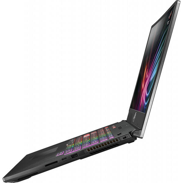 Laptop Asus ROG GL704GW, FHD 144Hz, Intel Core i7-8750H, 16 GB, 1 TB + 256 GB SSD, Negru / Gri