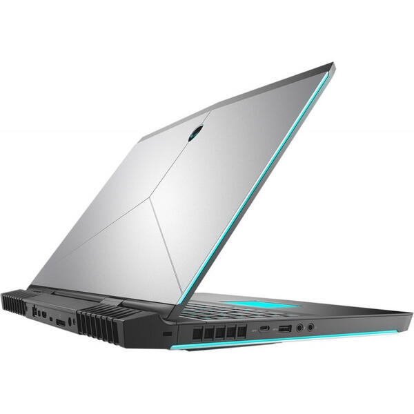 Laptop Dell Alienware 17 R5, UHD IPS G-Sync, Intel Core i7-8750H, 16 GB, 1 TB + 256 GB SSD, Microsoft Windows 10 Pro, Argintiu
