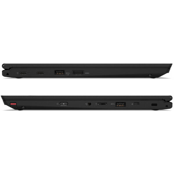 Laptop Lenovo ThinkPad L380 Yoga, FHD IPS Touch, Intel Core i3-8130U, 4 GB, 256 GB SSD, Microsoft Windows 10 Pro, Negru
