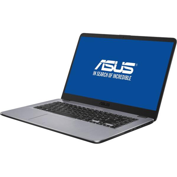 Laptop Asus A505ZA, FHD, AMD Ryzen 3 2200U, 4 GB, 256 GB SSD, Endless OS, Negru / Gri