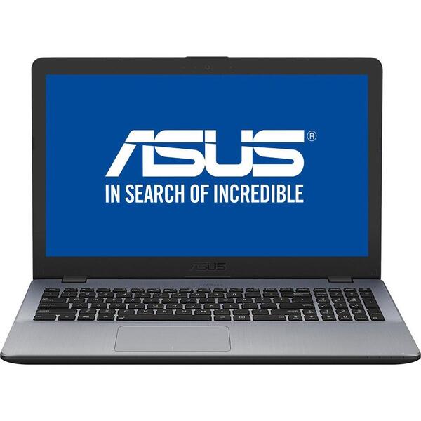 Laptop Asus A505ZA, FHD, AMD Ryzen 5 2500U, 4 GB, 1 TB, Endless OS, Negru / Gri
