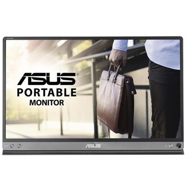 Monitor Asus MB16AC, 15.6 inch, Full HD, 5 ms, Negru / Argintiu