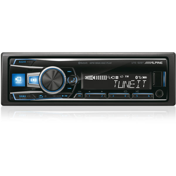 Player auto Alpine UTE-92BT, 4 x 50 W, USB, AUX, Bluetooth