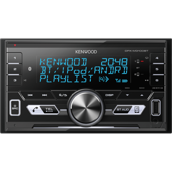Player auto Kenwood DPX-M3100BT, 4 x 50 W, USB, AUX, Bluetooth