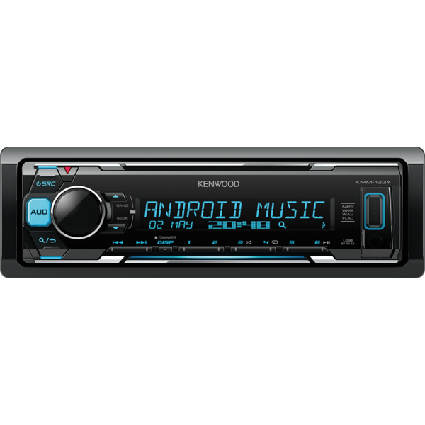 Player auto Kenwood KMM-123Y, 4 x 50 W, USB, AUX