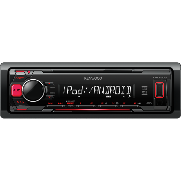 Player auto Kenwood KMM-203, 4 x 50 W, USB, AUX